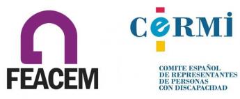 Logos FEACEM y CERMI